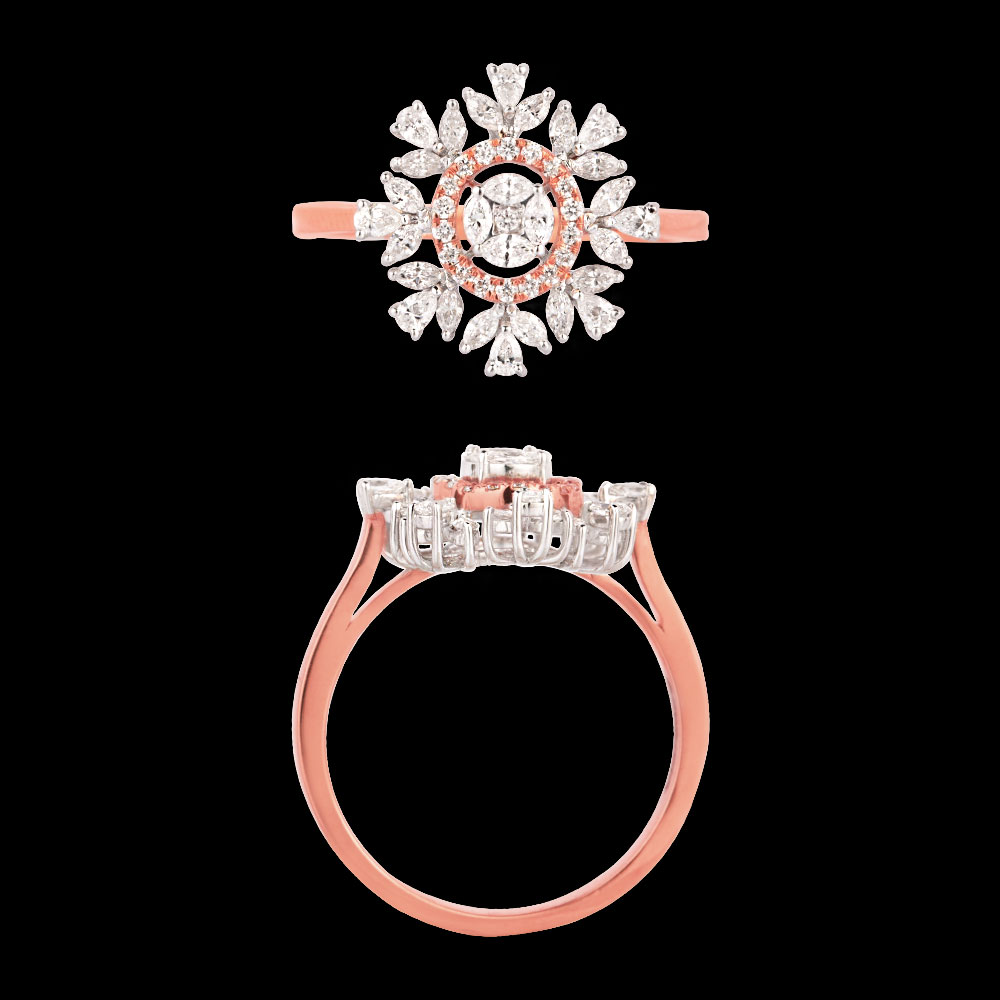 18K Two Tone (Rose Gold + White Gold) EXCLUSIVE RINGS