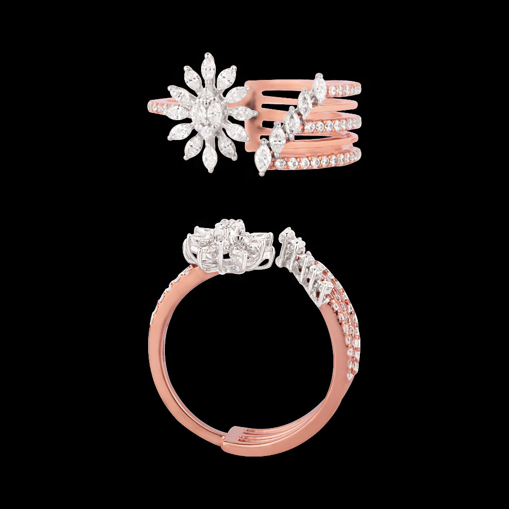18K Two Tone (Rose Gold + White Gold) EXCLUSIVE RINGS