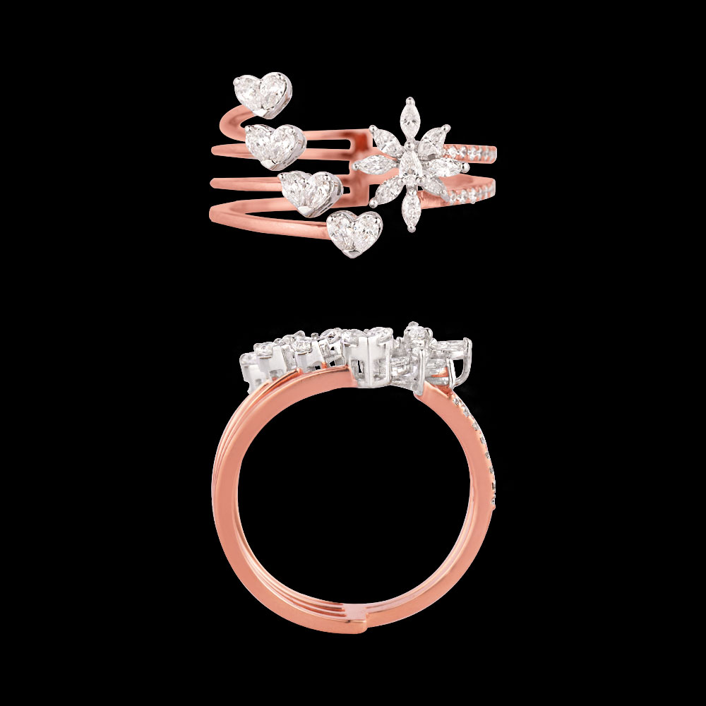 18K Two Tone (Rose Gold + White Gold) EXCLUSIVE RINGS