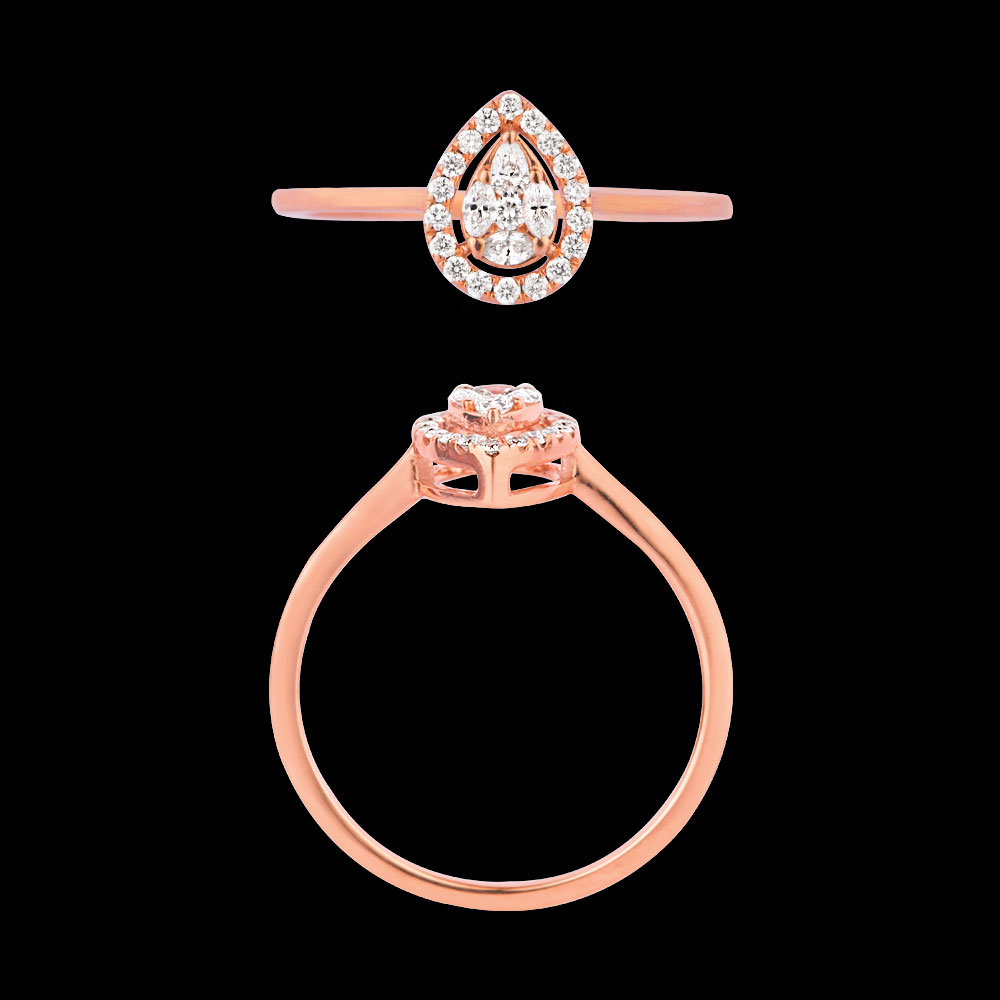 18K Rose Gold ILLUSION RINGS