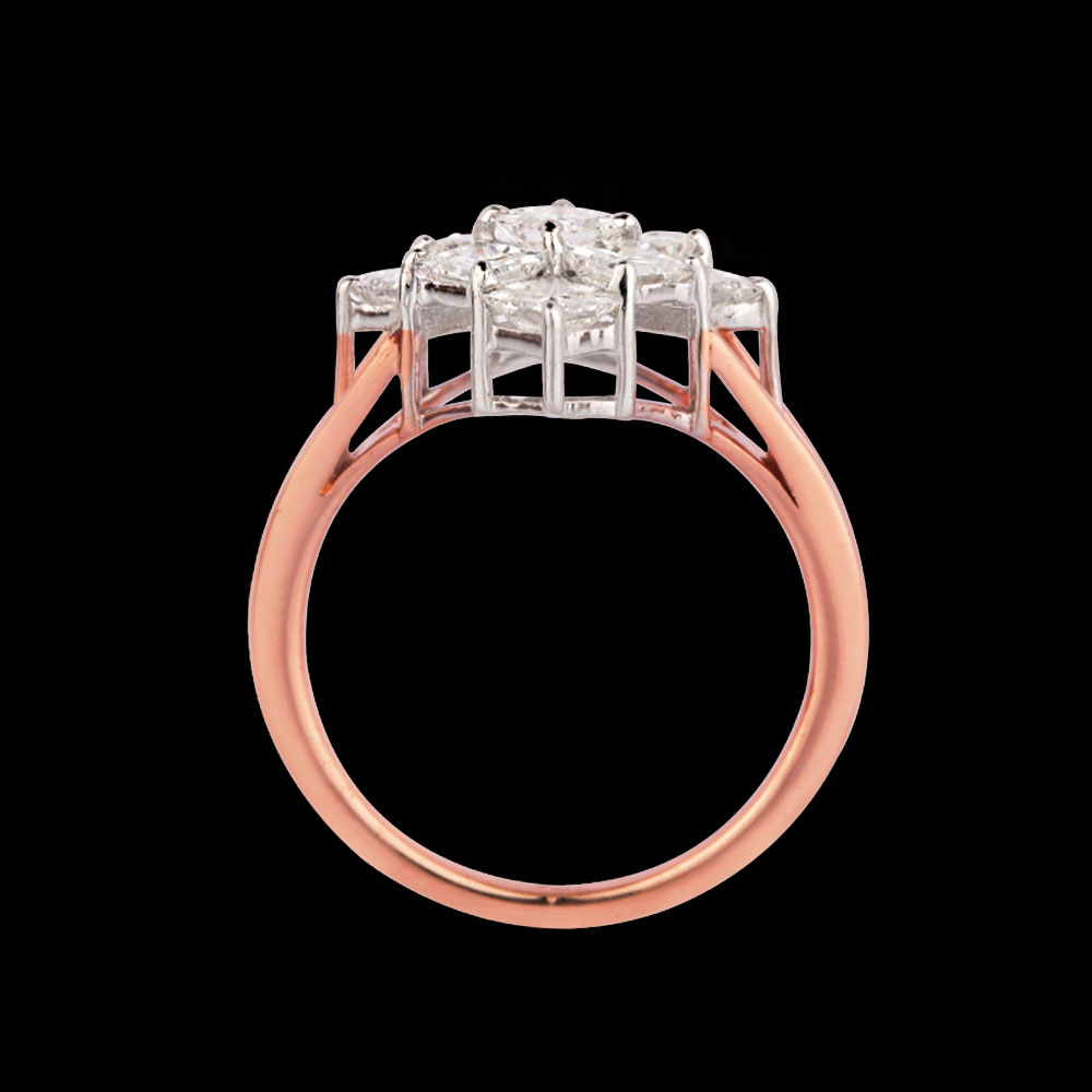 Daily Wear Rings – 18K Two Tone (Rose Gold + Yellow Gold) | Gharenu GH049RNGPDDM-441 Daily Wear Rings – 18K Two Tone (Rose Gold + Yellow Gold) | Gharenu GH049RNGPDDM-441