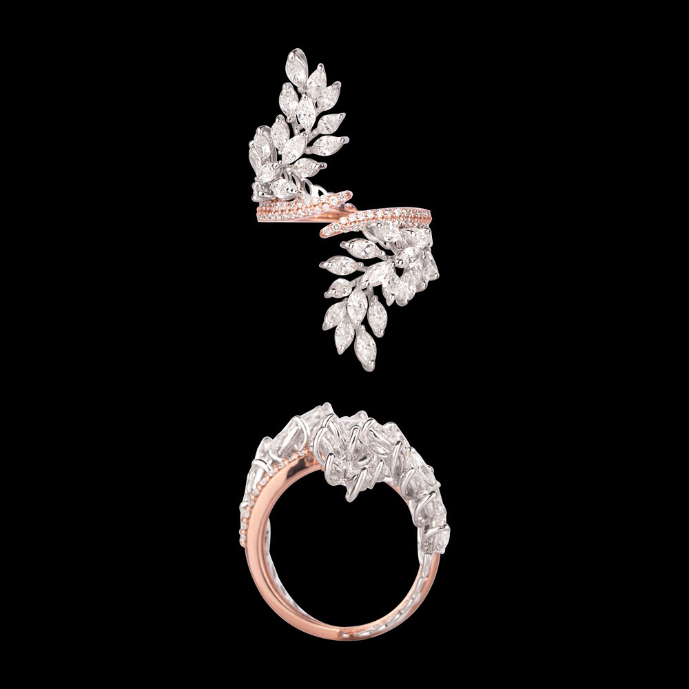 18K Two Tone (Rose Gold + Yellow Gold) COCKTAIL RINGS