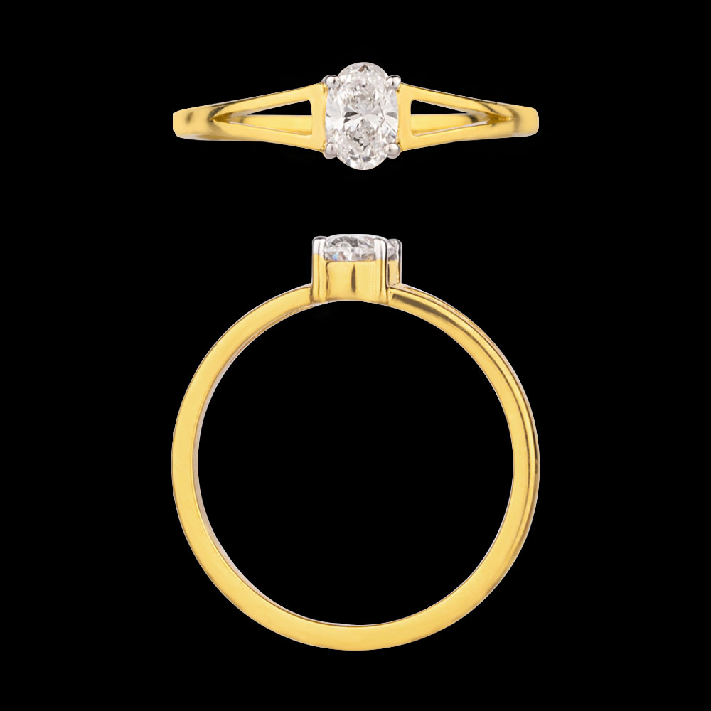 18K Yellow Gold DAILY WEAR RINGS