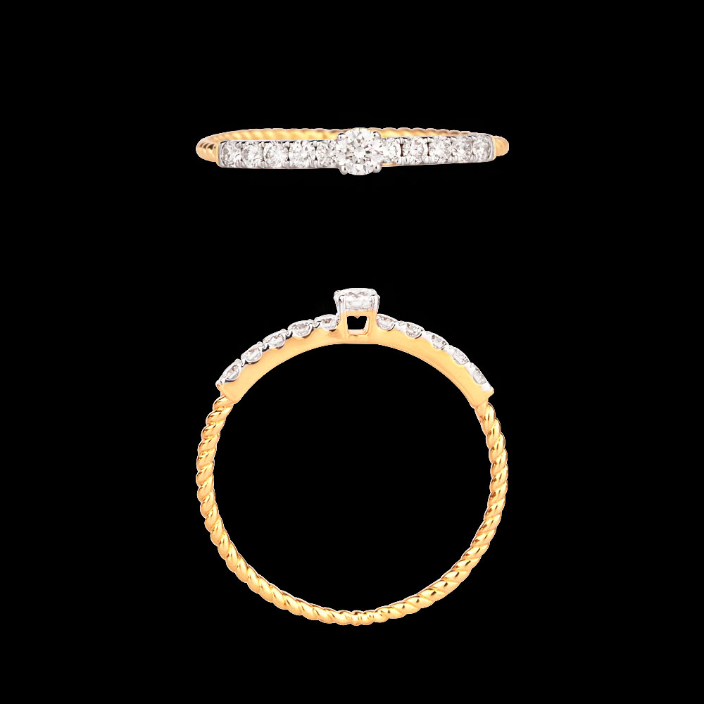 18K Yellow Gold DAILY WEAR RINGS