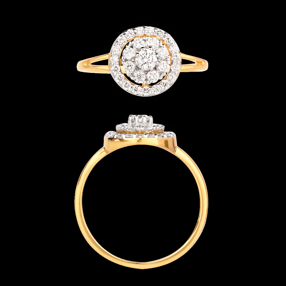 18K Yellow Gold ILLUSION RINGS