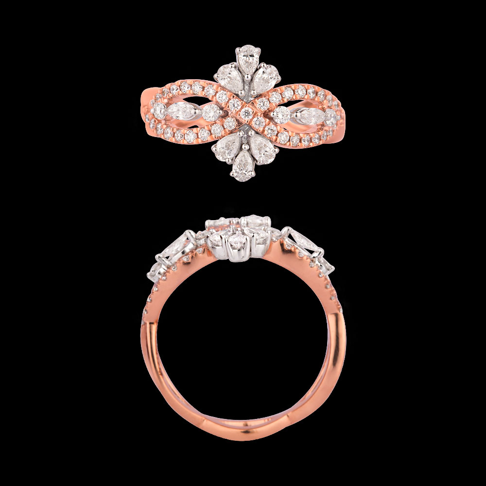 18K Two Tone (Rose Gold + White Gold) EXCLUSIVE RINGS