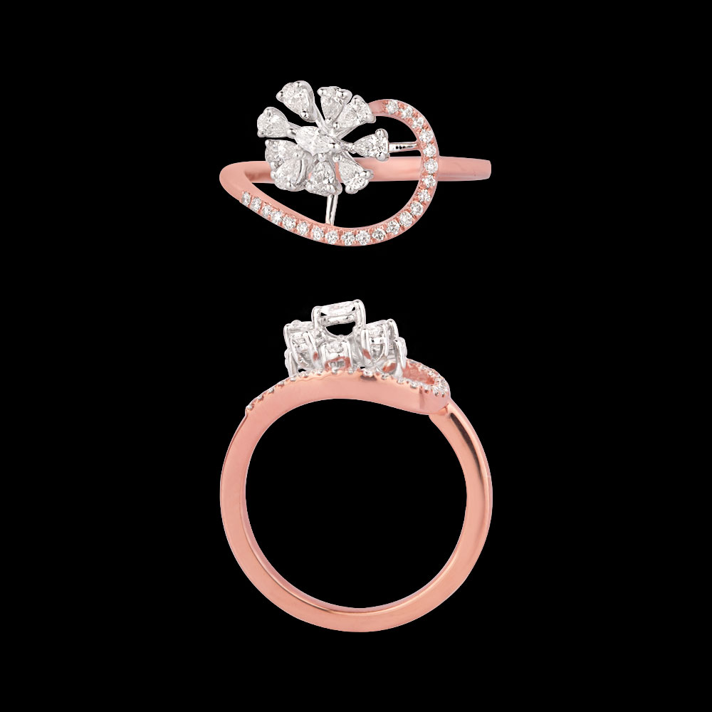 18K Two Tone (Rose Gold + White Gold) EXCLUSIVE RINGS