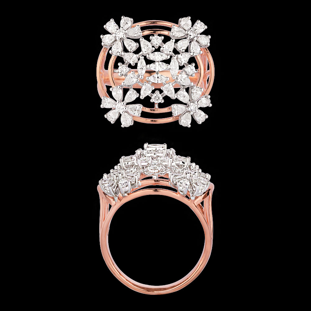 18K Two Tone (Rose Gold + White Gold) EXCLUSIVE RINGS