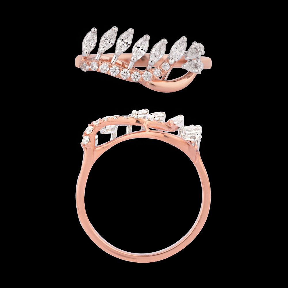 18K Two Tone (Rose Gold + Yellow Gold) COCKTAIL RINGS