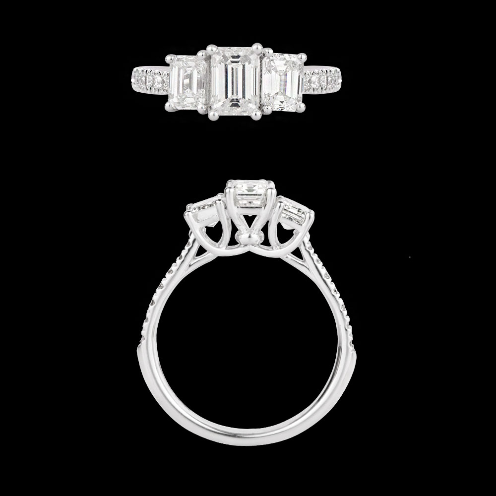 18K White Gold DAILY WEAR RINGS
