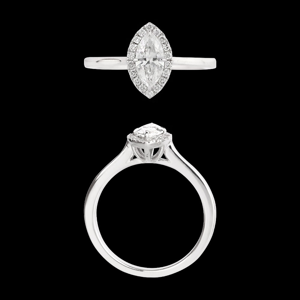 18K White Gold DAILY WEAR RINGS