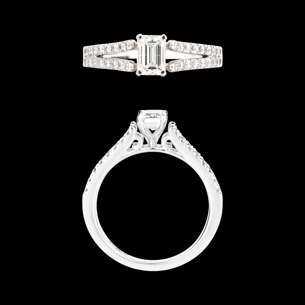 18K White Gold DAILY WEAR RINGS
