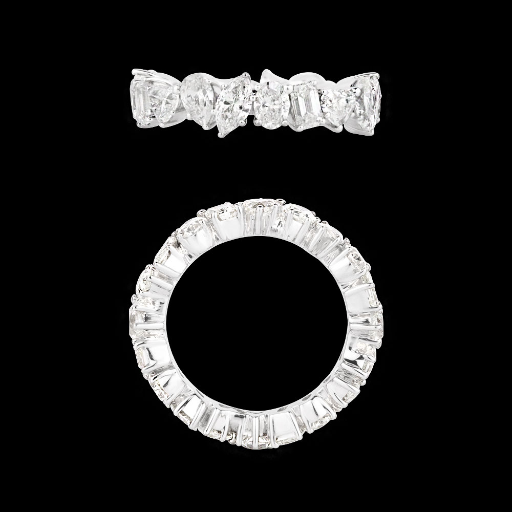 18K White Gold MULTISTONE RINGS