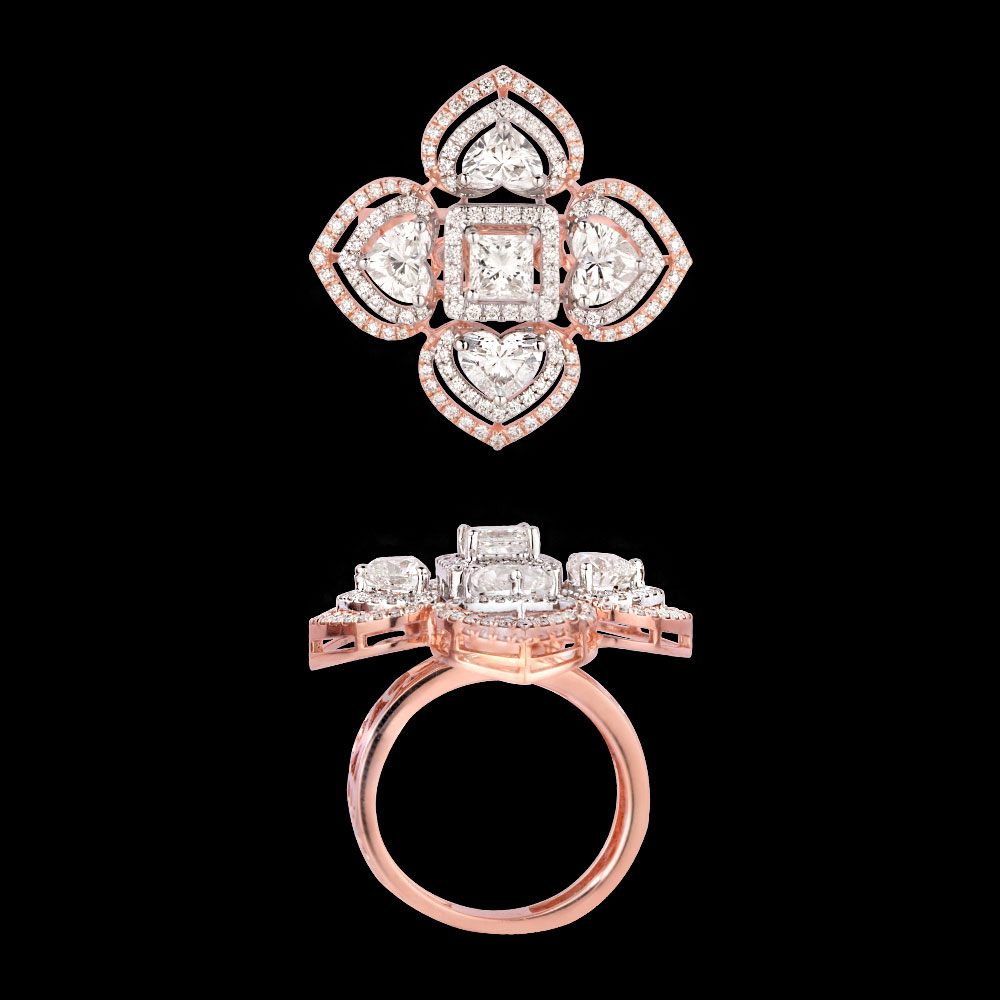 Exclusive Rings – 18K Rose Gold | Gharenu GH085RNGMER2001