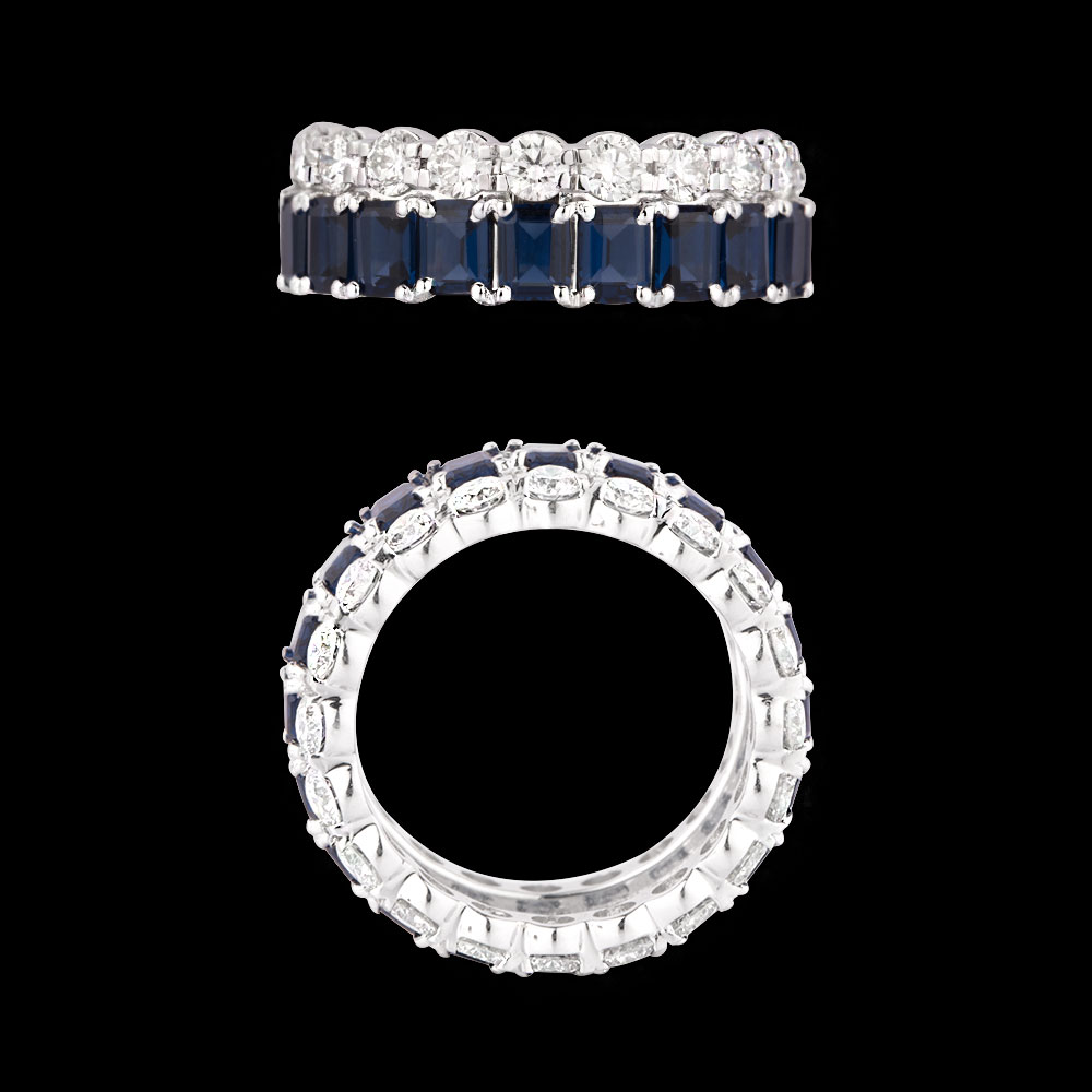 Gemstone Rings – 18K White Gold | Gharenu GH085RNGMER2004(B)
