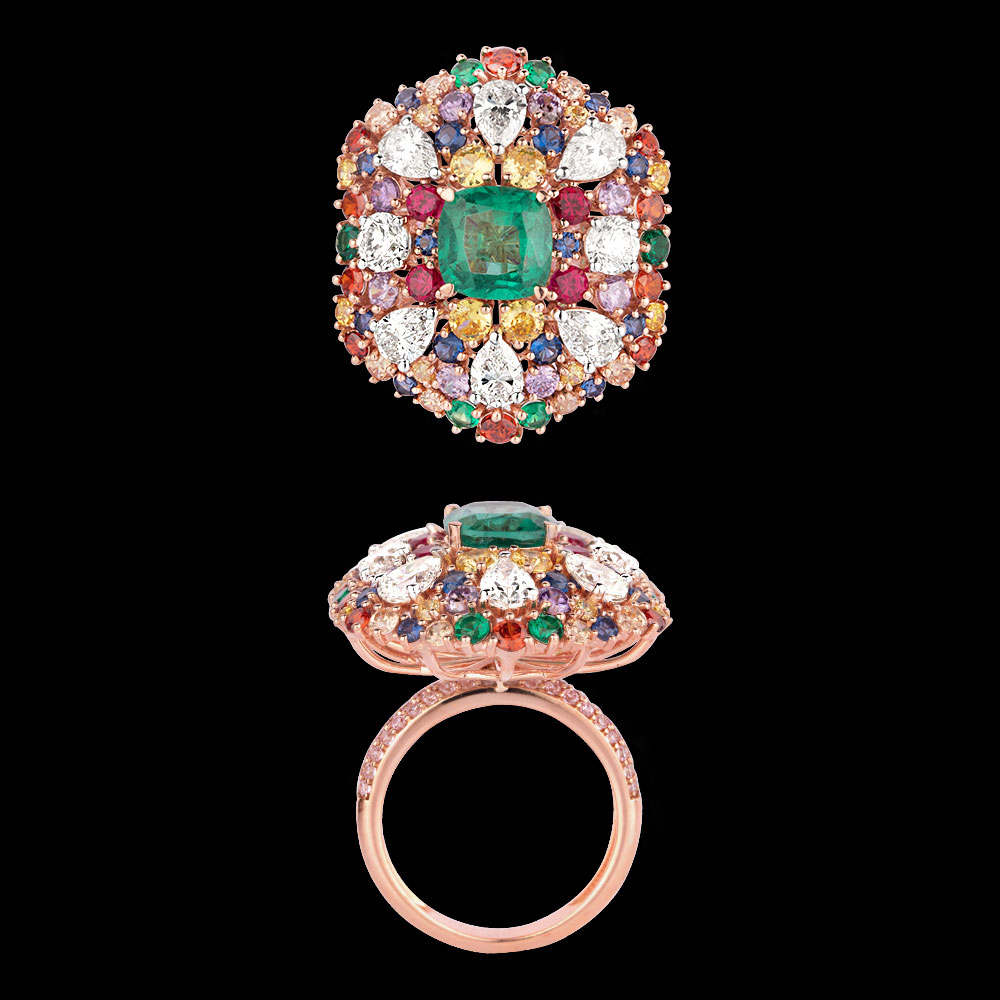 Gemstone Rings – 18K Rose Gold | Gharenu GH085RNGMER2010(E)