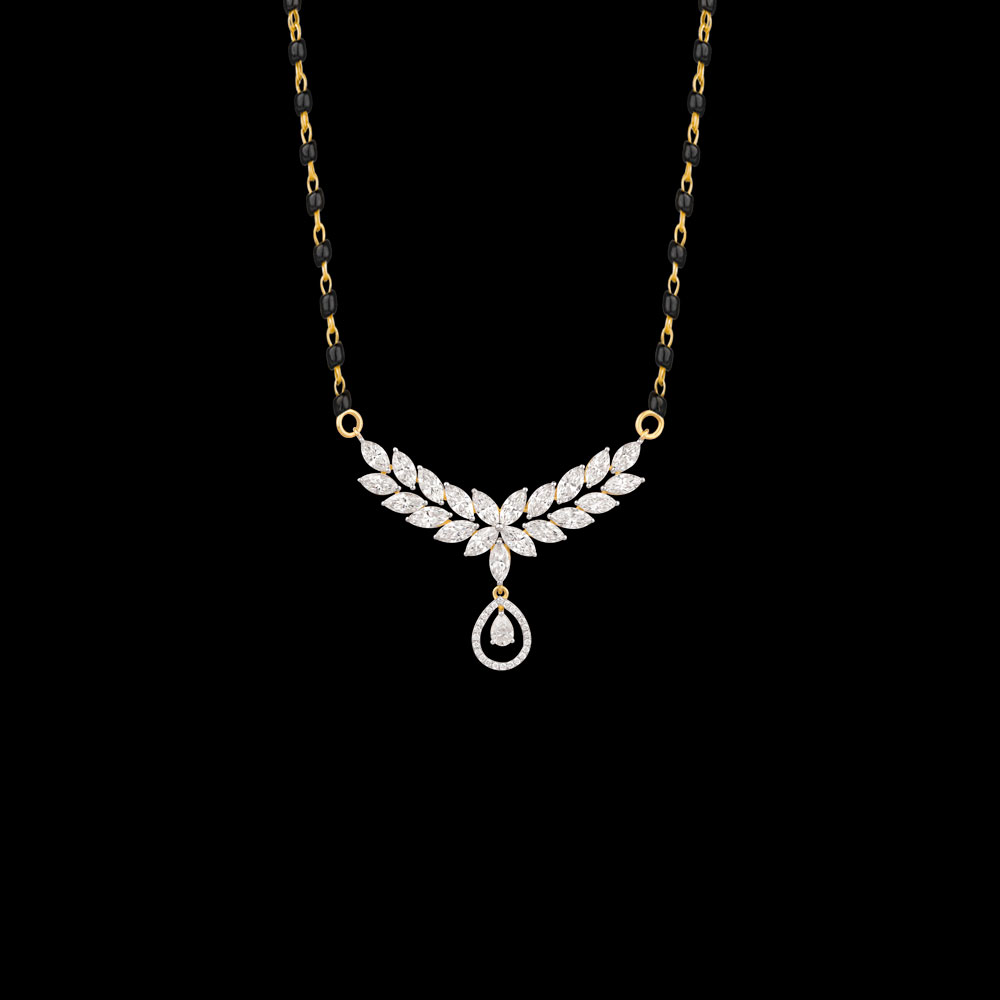 Daily Wear Tanmaniyas – 18K Yellow Gold | Gharenu GH004TNMBSP10110