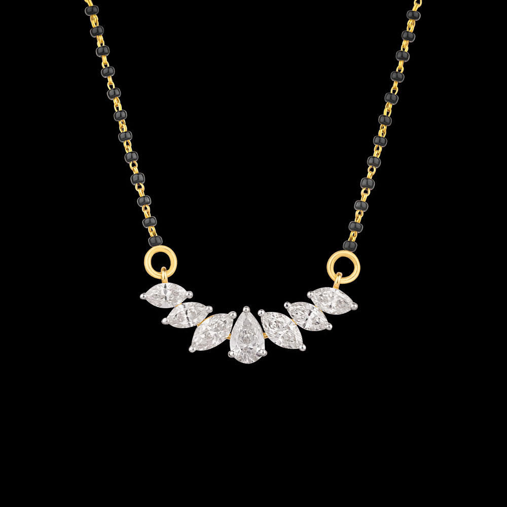 Daily Wear Tanmaniyas – 14K Yellow Gold | Gharenu GH004TNMNDP100412