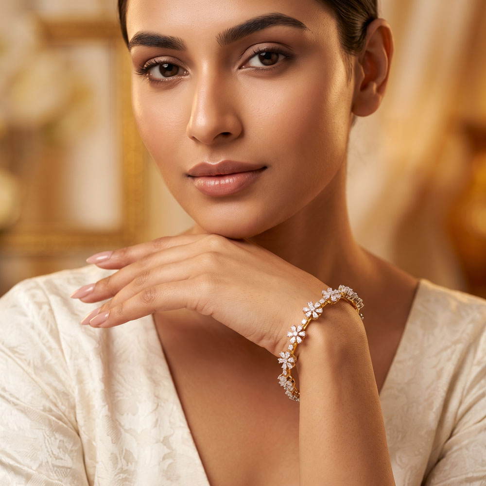 Delicate Bangles – 18K Two Tone (Rose Gold + Yellow Gold) | Gharenu GH048BNGBA-1160 Delicate Bangles – 18K Two Tone (Rose Gold + Yellow Gold) | Gharenu GH048BNGBA-1160