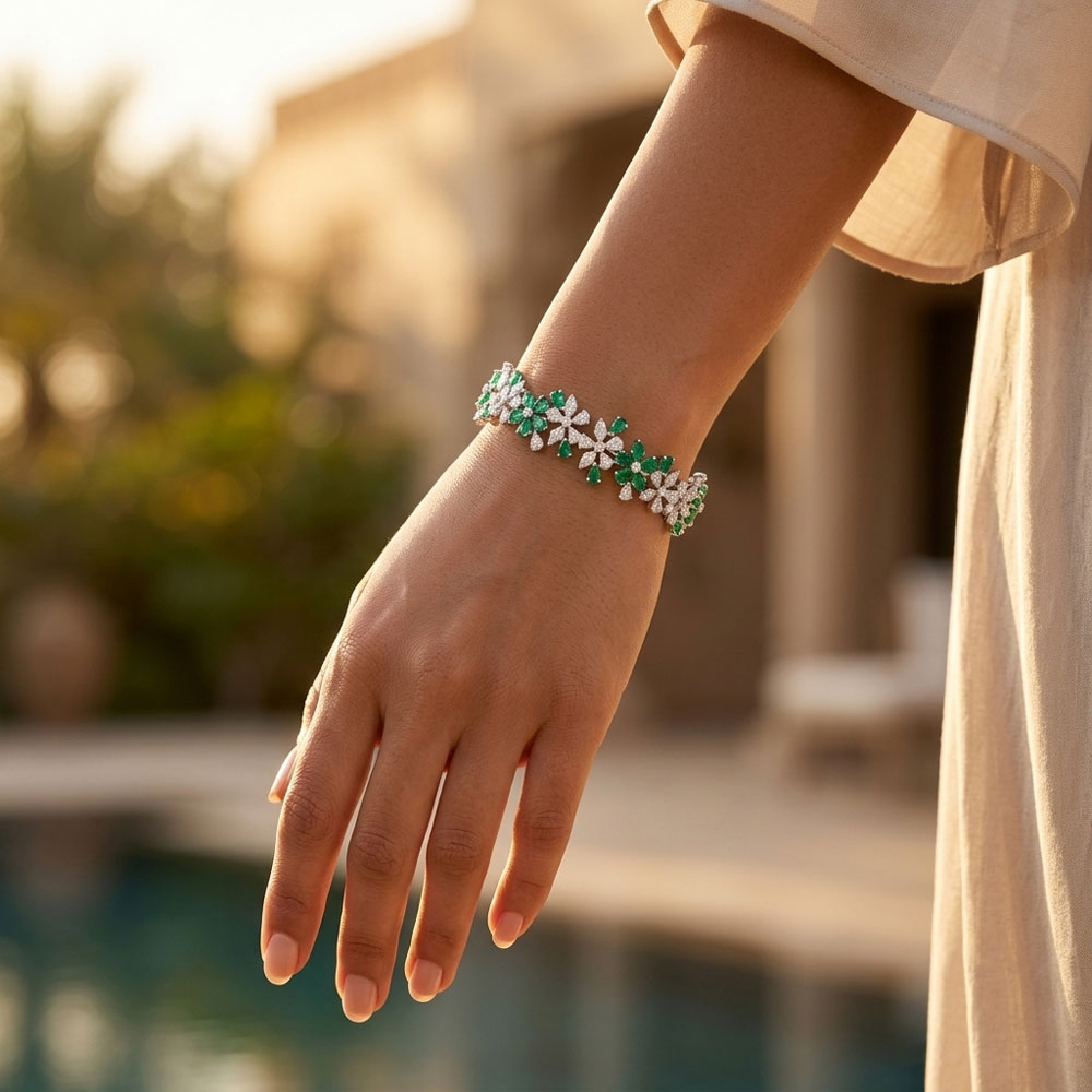 Bracelets – 18K White Gold | Gharenu AYV-AAA-678-1_BLK Bracelets – 18K White Gold | Gharenu AYV-AAA-678-1_BLK