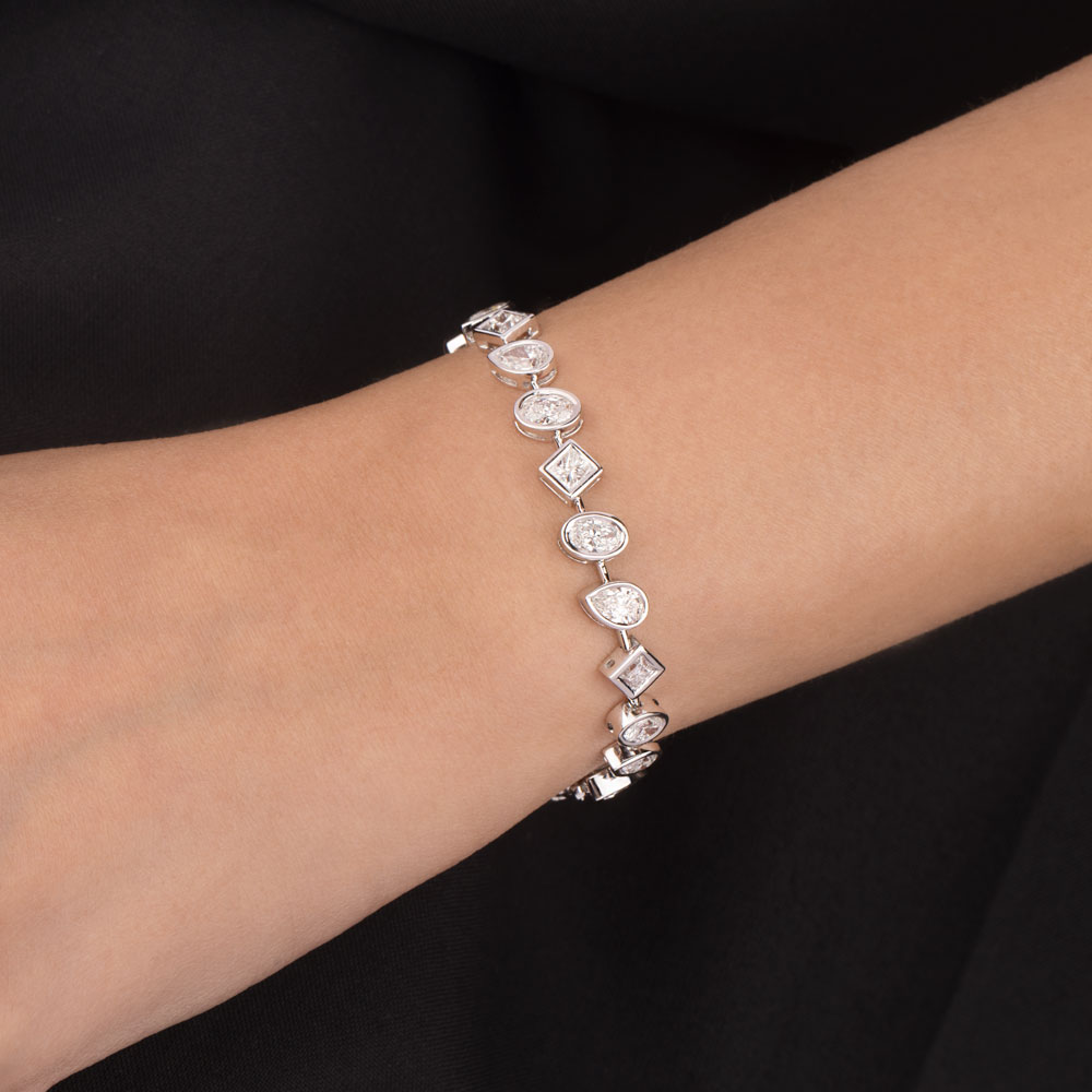 Exclusive Tennis Bracelets – 14K White Gold | Gharenu GH004WBRNDP11266 Exclusive Tennis Bracelets – 14K White Gold | Gharenu GH004WBRNDP11266