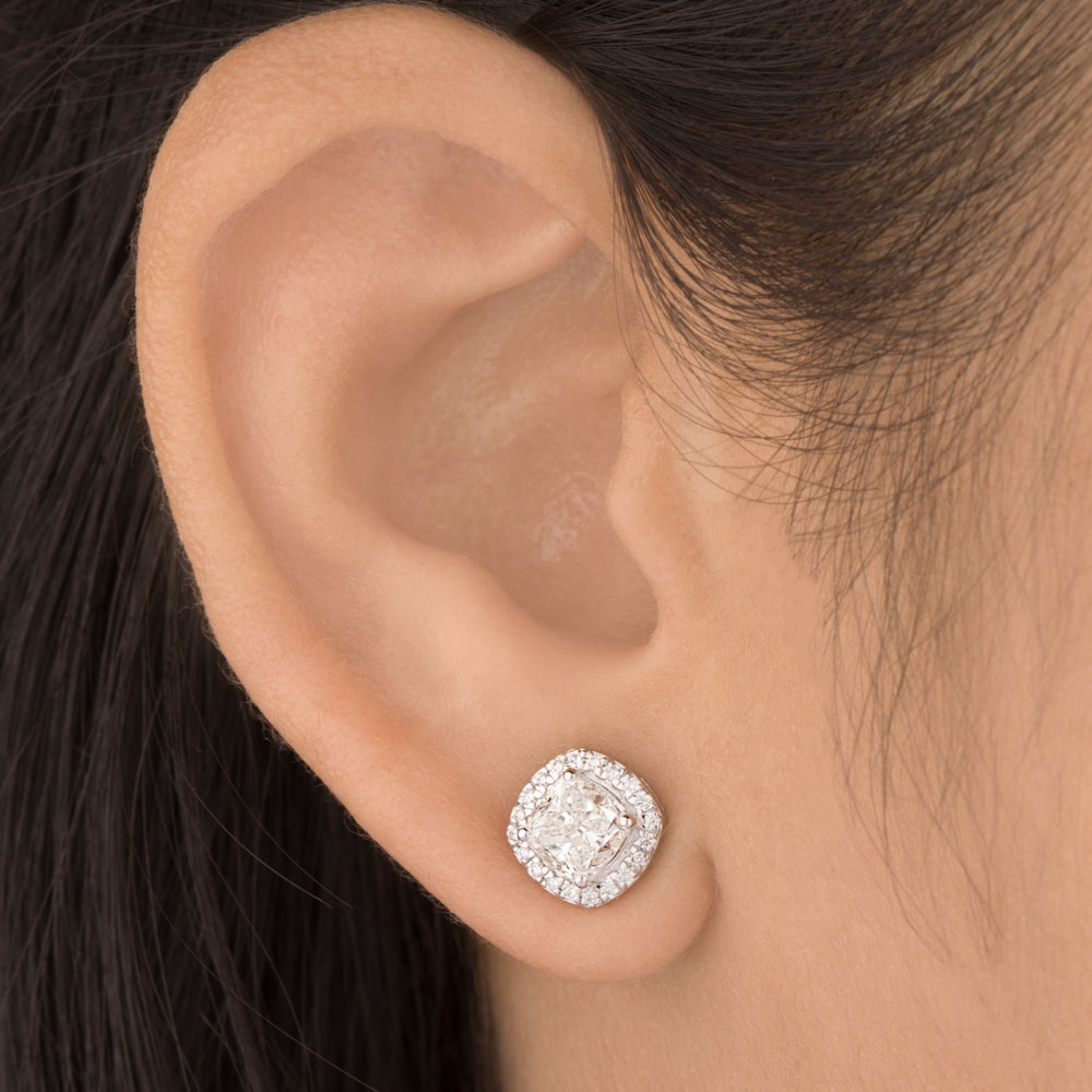 Studs – 18K White Gold | Gharenu GH004ERGBSP3010254 Studs – 18K White Gold | Gharenu GH004ERGBSP3010254