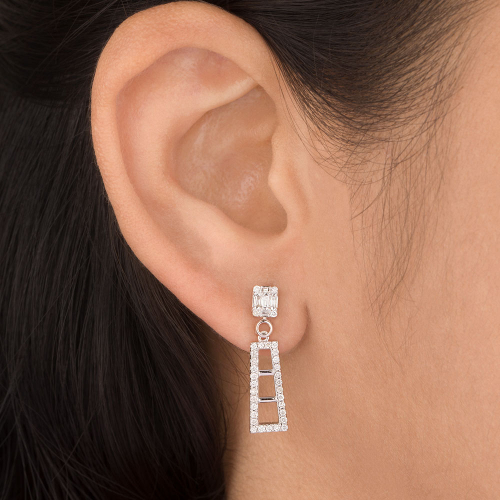 Studs – 14K White Gold | Gharenu GH004ERGBSP3010274 Studs – 14K White Gold | Gharenu GH004ERGBSP3010274