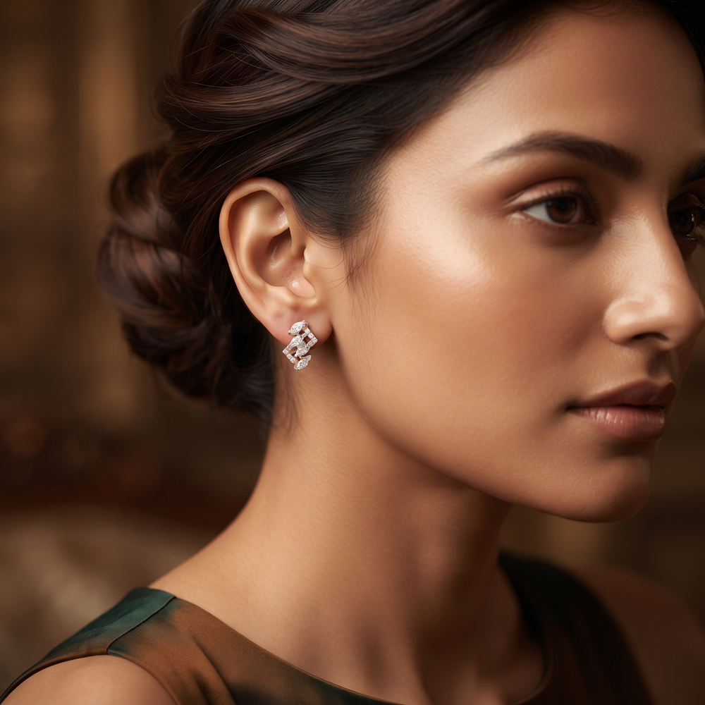 Studs – 18K Two Tone (Rose Gold + Yellow Gold) | Gharenu GH052ERGTO-133 Studs – 18K Two Tone (Rose Gold + Yellow Gold) | Gharenu GH052ERGTO-133