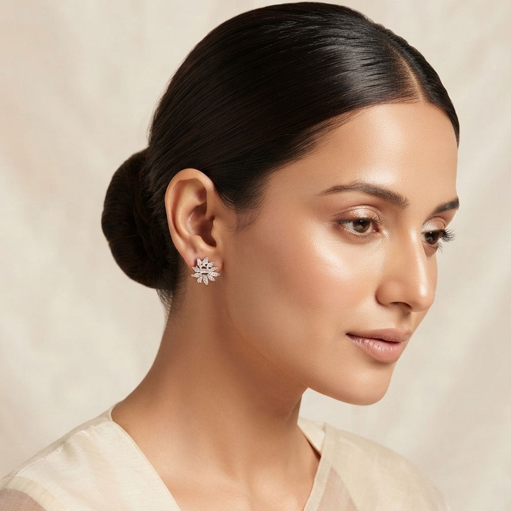 Studs – 18K Two Tone (Rose Gold + Yellow Gold) | Gharenu GH057MPEKER002487 Studs – 18K Two Tone (Rose Gold + Yellow Gold) | Gharenu GH057MPEKER002487