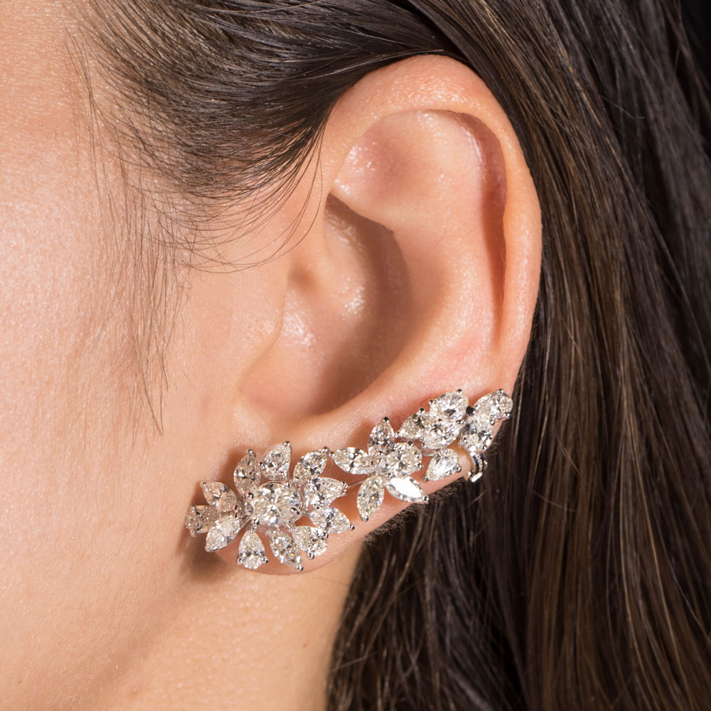 Danglers – 14K White Gold | Gharenu GH078ERGSPJER-0241 Danglers – 14K White Gold | Gharenu GH078ERGSPJER-0241