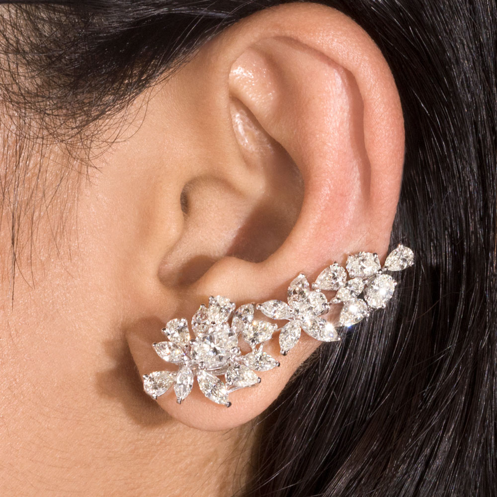 Exclusive Earrings – 18K White Gold | Gharenu GH078ERGSPJER-0241A Exclusive Earrings – 18K White Gold | Gharenu GH078ERGSPJER-0241A