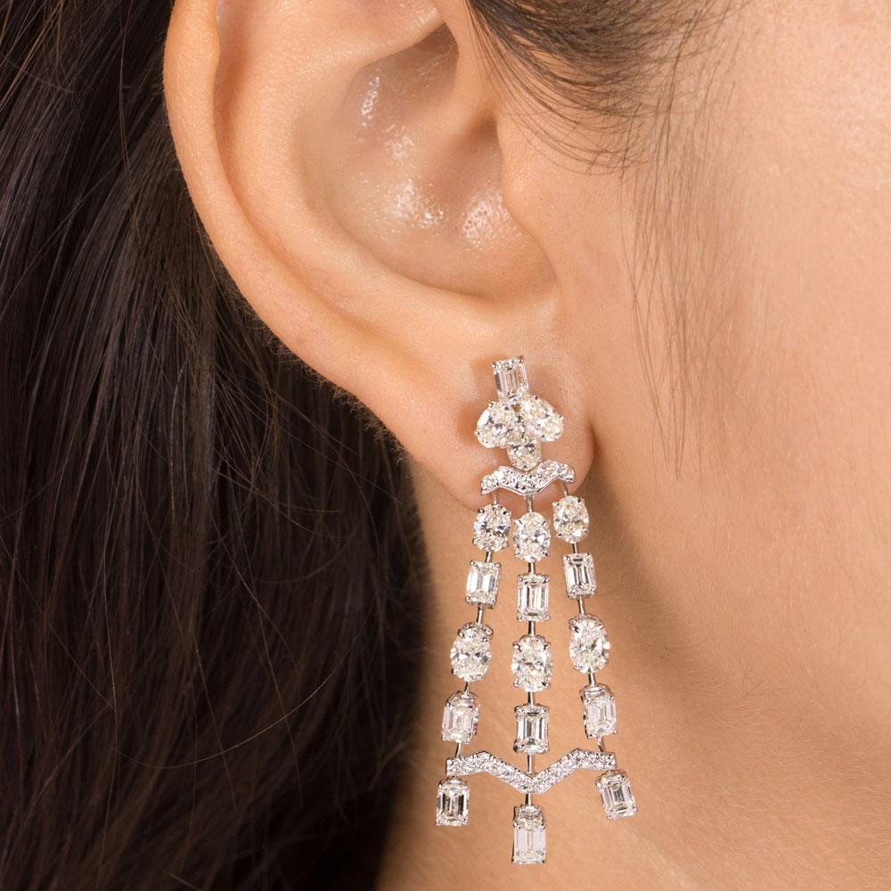 Danglers – 14K White Gold | Gharenu GH078NESPJER-0240 Danglers – 14K White Gold | Gharenu GH078NESPJER-0240