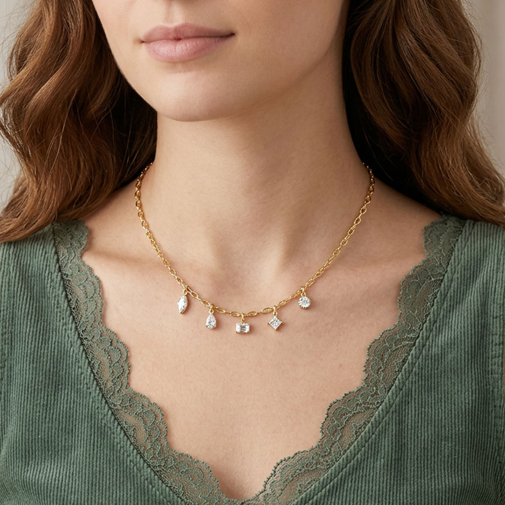 Delicate Necklaces – 14K Yellow Gold | Gharenu GH004NCKNDP13074 Delicate Necklaces – 14K Yellow Gold | Gharenu GH004NCKNDP13074