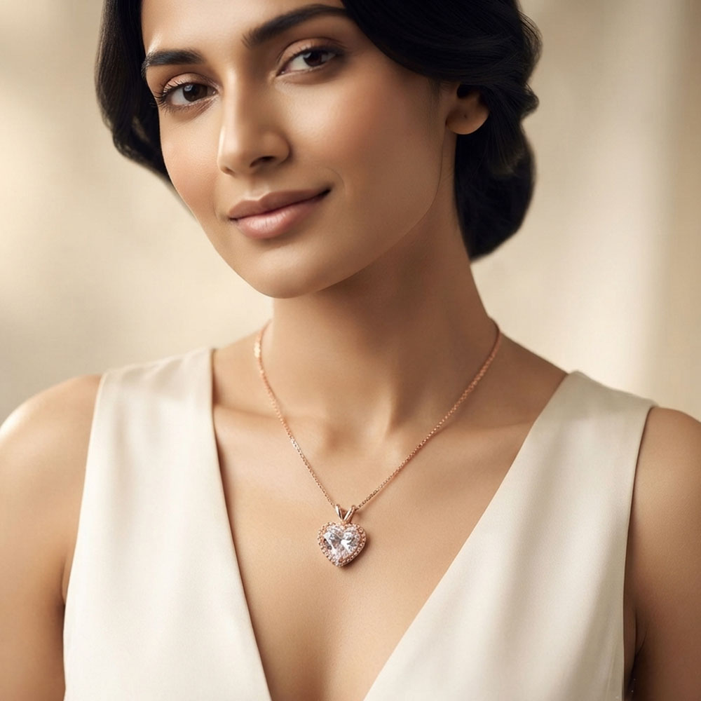 Daily Wear Pendants – 18K Rose Gold | Gharenu GH004PNDBSP201129 Daily Wear Pendants – 18K Rose Gold | Gharenu GH004PNDBSP201129