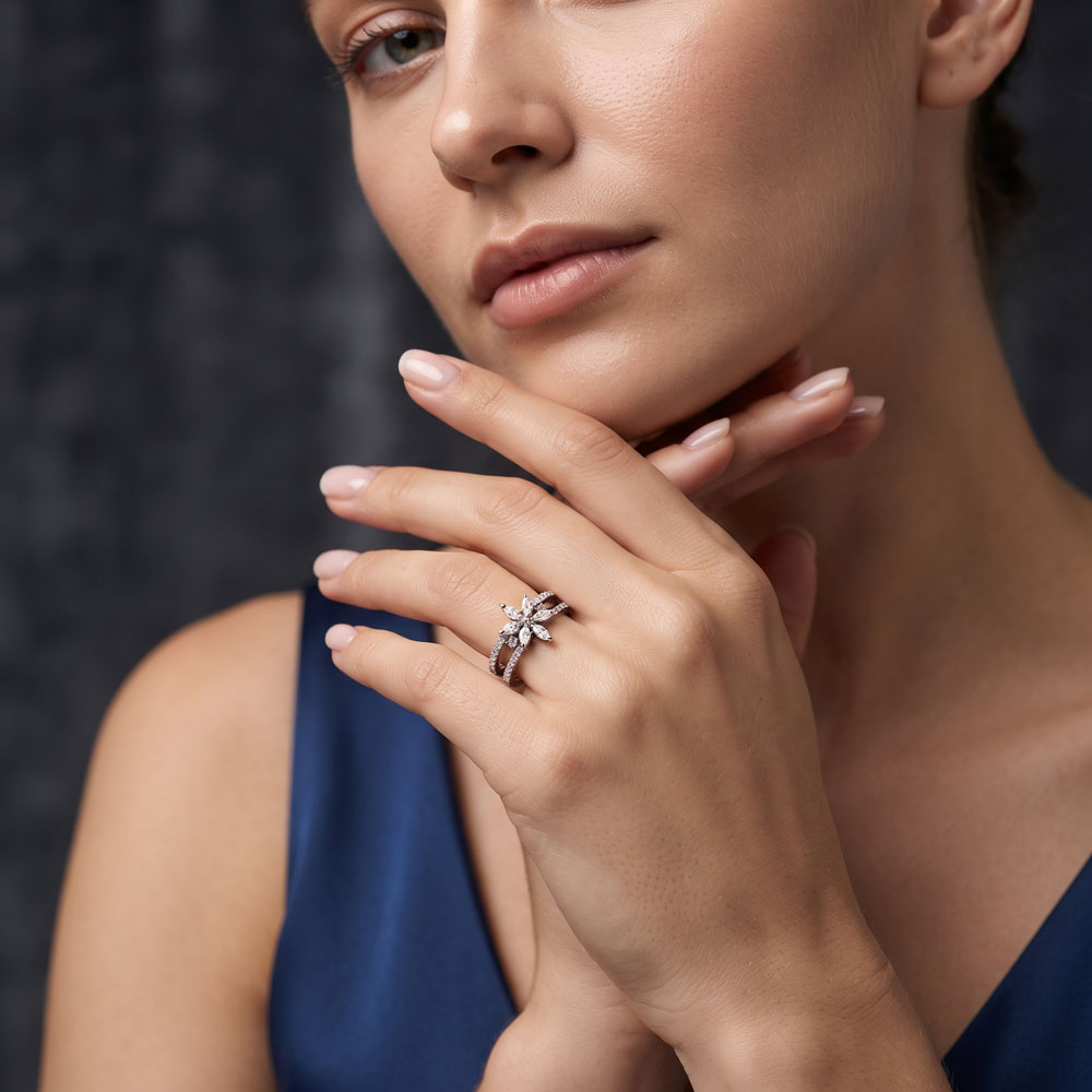 Exclusive Rings – 14K White Gold | Gharenu GH001RNGFR0482 Exclusive Rings – 14K White Gold | Gharenu GH001RNGFR0482