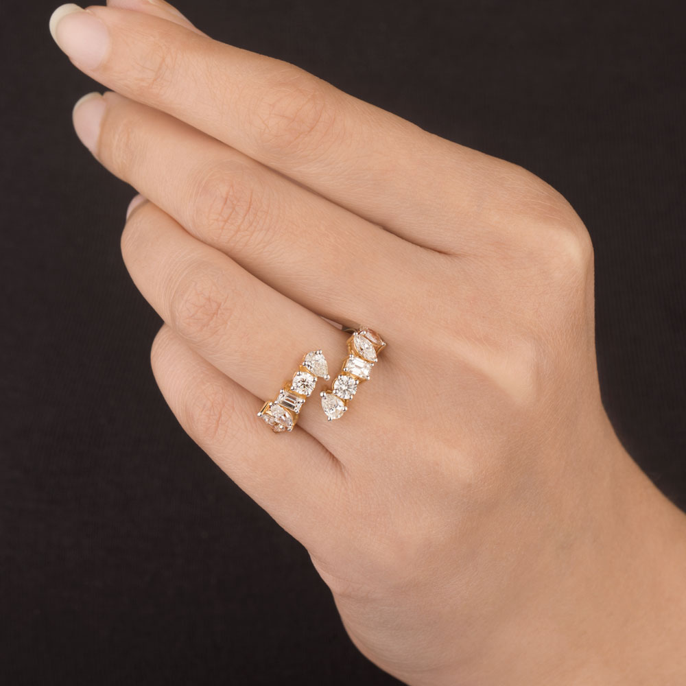 Daily Wear Rings – 18K Yellow Gold | Gharenu GH004RNGBSP102193 Daily Wear Rings – 18K Yellow Gold | Gharenu GH004RNGBSP102193