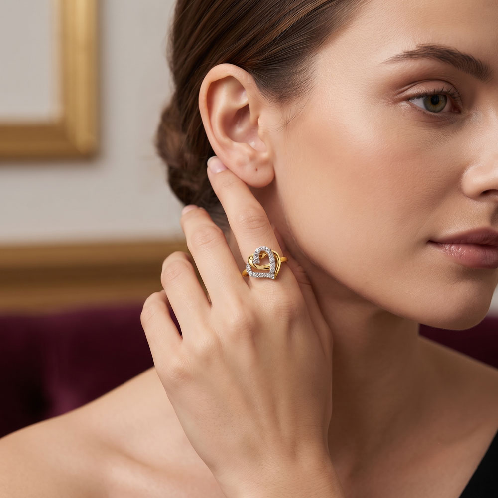 Daily Wear Rings – 18K Yellow Gold | Gharenu GH004RNGNDP4398 Daily Wear Rings – 18K Yellow Gold | Gharenu GH004RNGNDP4398