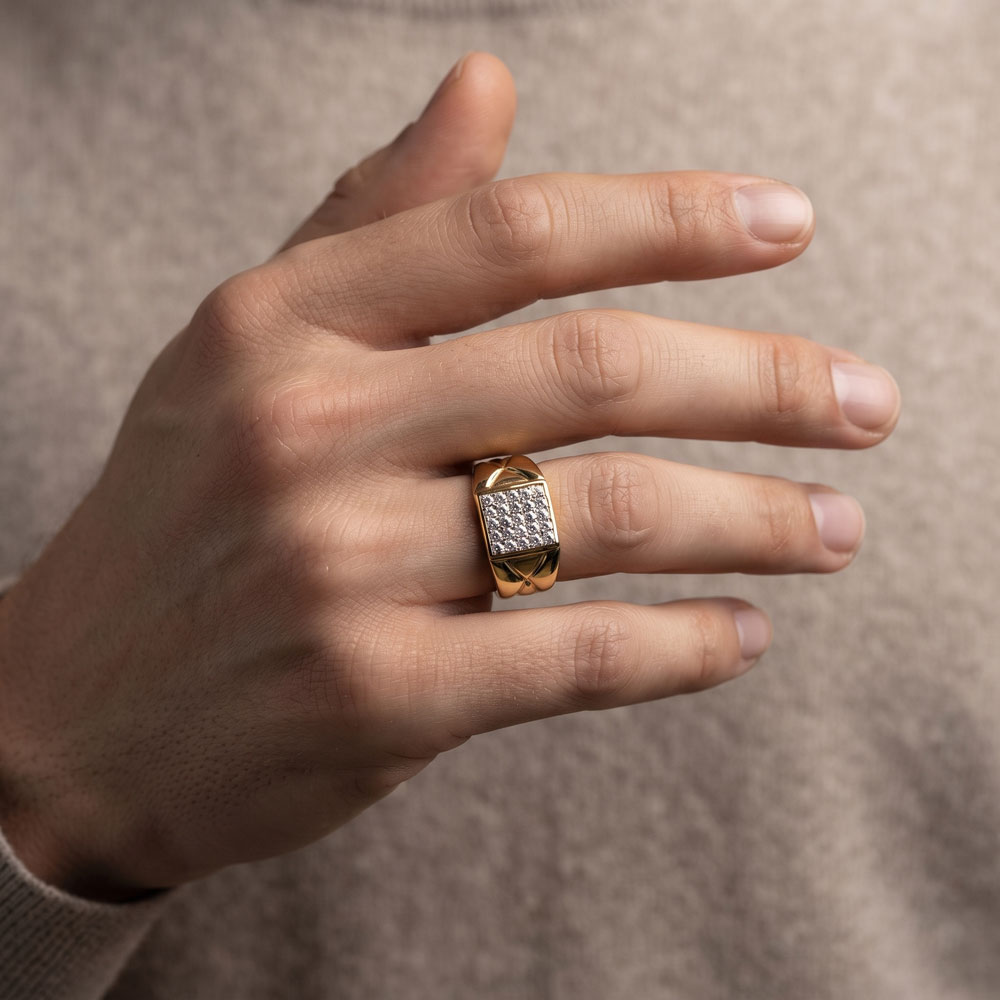 Mens Rings – 14K Yellow Gold | Gharenu GH005MRGCR80570 Mens Rings – 14K Yellow Gold | Gharenu GH005MRGCR80570