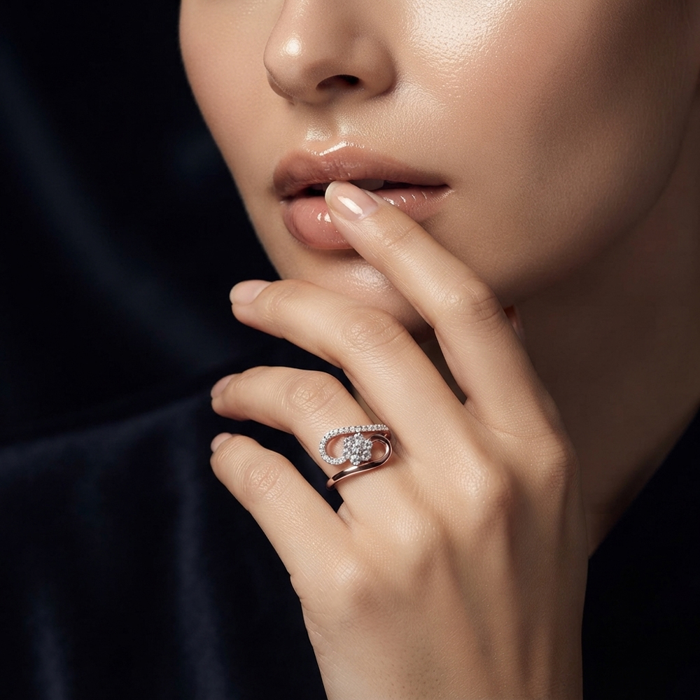 Daily Wear Rings – 18K Rose Gold | Gharenu GH005RNGLR11852 Daily Wear Rings – 18K Rose Gold | Gharenu GH005RNGLR11852