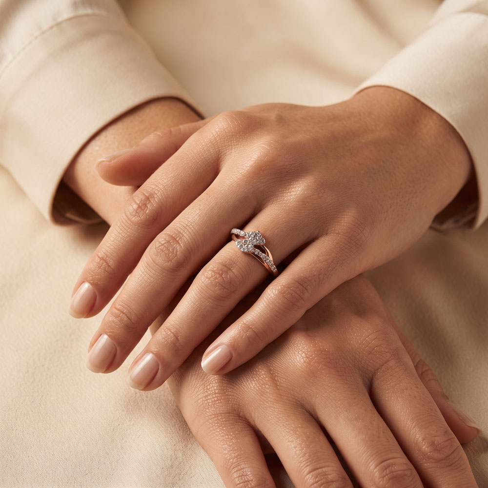 Daily Wear Rings – 14K Rose Gold | Gharenu GH008RNGAR016374 Daily Wear Rings – 14K Rose Gold | Gharenu GH008RNGAR016374