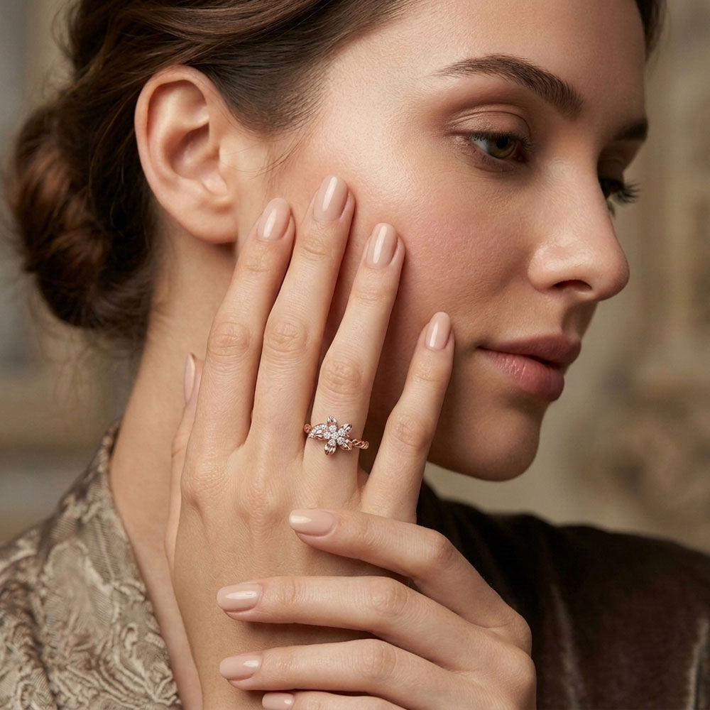 Daily Wear Rings – 18K Rose Gold | Gharenu GH015RNGKLR0498 Daily Wear Rings – 18K Rose Gold | Gharenu GH015RNGKLR0498