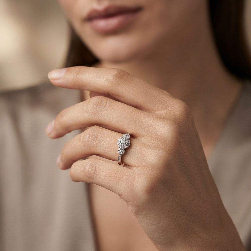 Daily Wear Rings – 14K Rose Gold | Gharenu GH032RNGCIR027G Daily Wear Rings – 14K Rose Gold | Gharenu GH032RNGCIR027G