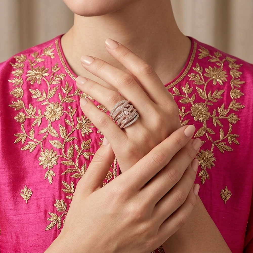Cocktail Rings – 18K Two Tone (Rose Gold + Yellow Gold) | Gharenu GH043RNGHVLR16812 Cocktail Rings – 18K Two Tone (Rose Gold + Yellow Gold) | Gharenu GH043RNGHVLR16812