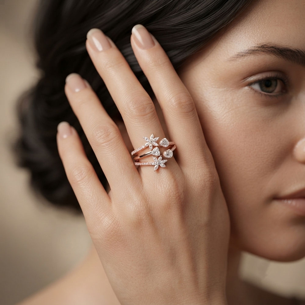 Exclusive Rings – 18K Two Tone (Rose Gold + Yellow Gold) | Gharenu GH048RNGLR-13133 Exclusive Rings – 18K Two Tone (Rose Gold + Yellow Gold) | Gharenu GH048RNGLR-13133