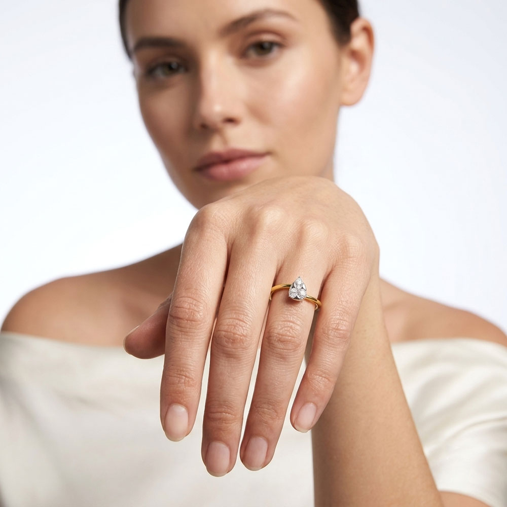 Daily Wear Rings – 18K Two Tone (Rose Gold + Yellow Gold) | Gharenu GH048RNGNDALR-1027 Daily Wear Rings – 18K Two Tone (Rose Gold + Yellow Gold) | Gharenu GH048RNGNDALR-1027