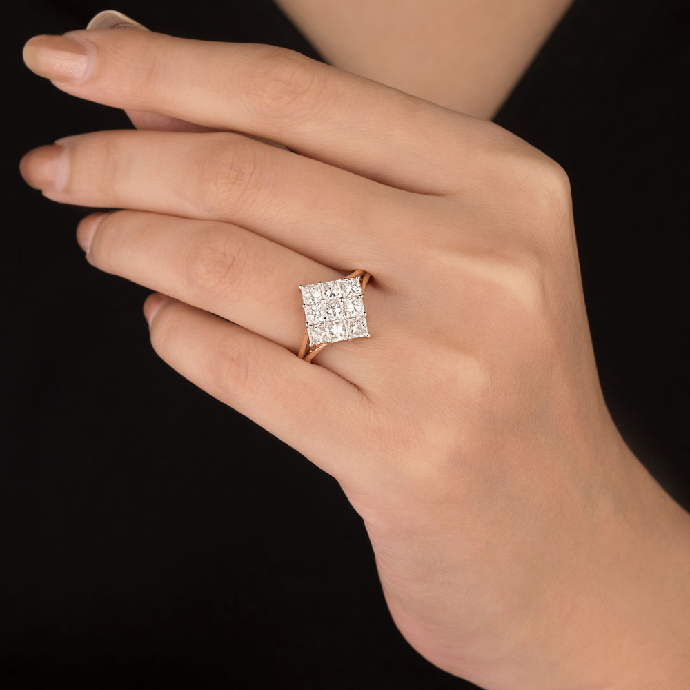 Daily Wear Rings – 18K Two Tone (Rose Gold + Yellow Gold) | Gharenu GH049RNGPDDM-441 Daily Wear Rings – 18K Two Tone (Rose Gold + Yellow Gold) | Gharenu GH049RNGPDDM-441