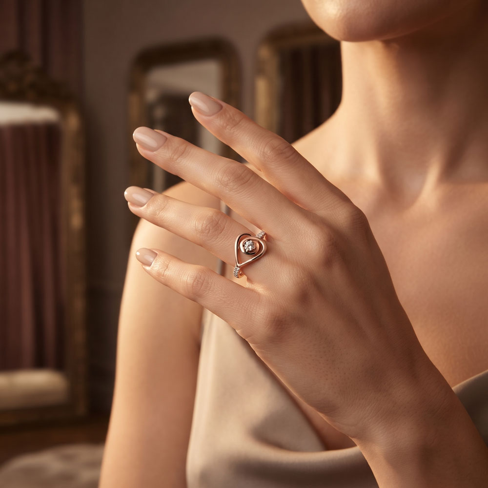 Daily Wear Rings – 18K Rose Gold | Gharenu GH050RNGPT130296RX2 Daily Wear Rings – 18K Rose Gold | Gharenu GH050RNGPT130296RX2