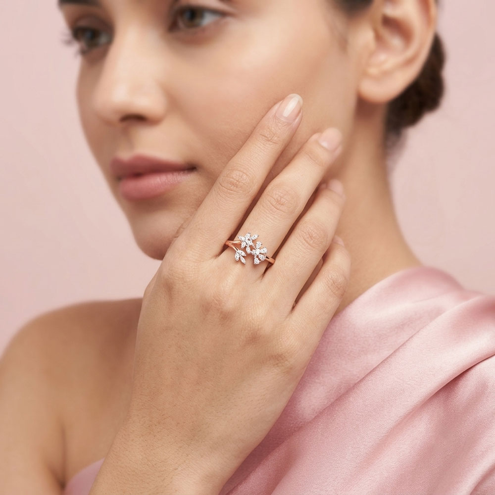 Daily Wear Rings – 18K Two Tone (Rose Gold + Yellow Gold) | Gharenu GH057MWRKR001854 Daily Wear Rings – 18K Two Tone (Rose Gold + Yellow Gold) | Gharenu GH057MWRKR001854