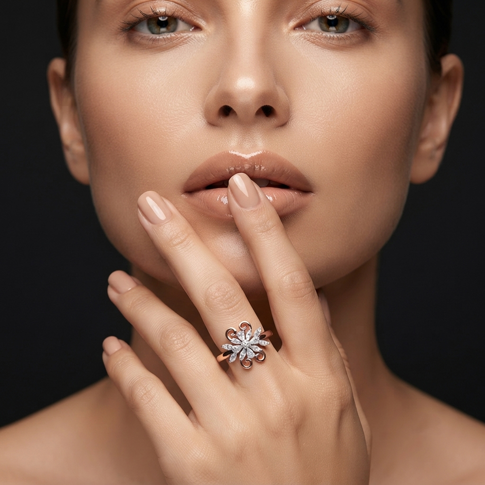 Daily Wear Rings – 18K Two Tone (Rose Gold + Yellow Gold) | Gharenu GH057MWRKR002328 Daily Wear Rings – 18K Two Tone (Rose Gold + Yellow Gold) | Gharenu GH057MWRKR002328