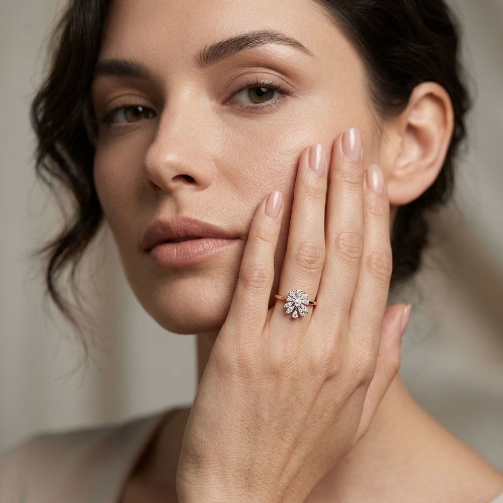 Gemstone Rings – 18K Two Tone (Rose Gold + Yellow Gold) | Gharenu GH057MWRKR00895 Gemstone Rings – 18K Two Tone (Rose Gold + Yellow Gold) | Gharenu GH057MWRKR00895